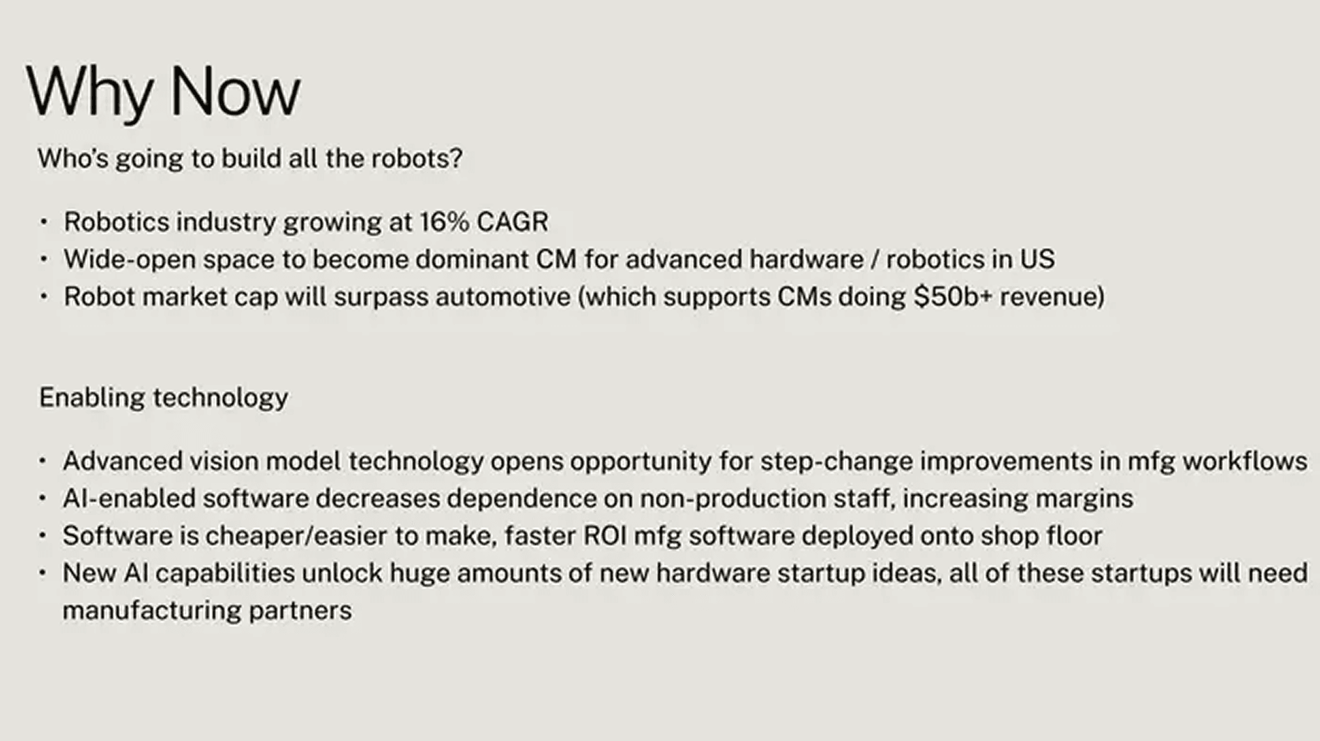 RMFG pitch deck — slide 16
